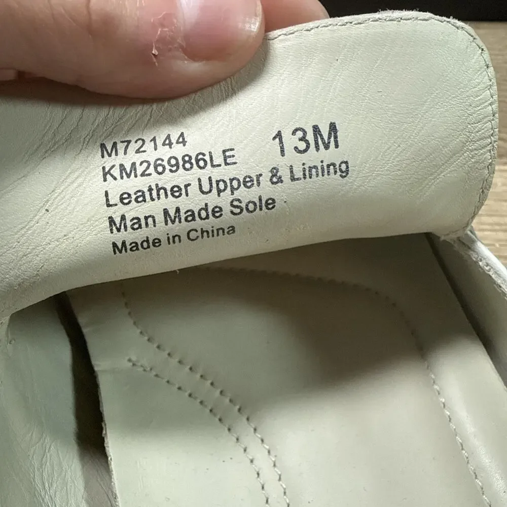 MEN'S KENNETH COLE FEEL GOOD SLIP-ON LOAFERS LEATHER WHITE KM26986LE 13M